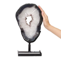 3.85kg Natural Brazil Amethyst Geode Slice DK463 | Himalayan Salt Factory