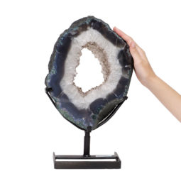 4.45kg Natural Brazil Amethyst Geode Slice DK466 | Himalayan Salt Factory