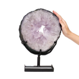 5.25kg Natural Brazil Amethyst Geode Slice DK468 | Himalayan Salt Factory