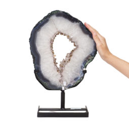 5.30kg Natural Brazil Amethyst Geode Slice DK469 | Himalayan Salt Factory