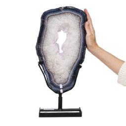 5.45kg Natural Brazil Amethyst Geode Slice DK476 | Himalayan Salt Factory