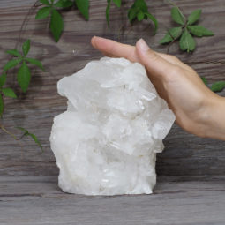 1.89kg Clear Quartz Cluster Lamp with LED Bulb DK506 | Himalayan Salt Factory