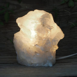 1.89kg Clear Quartz Cluster Lamp with LED Bulb DK506 | Himalayan Salt Factory
