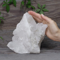 2.43kg Clear Quartz Cluster Lamp with LED Bulb DK508 | Himalayan Salt Factory