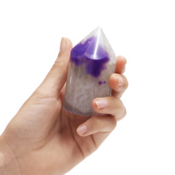 Purple Agate Cylinder Point Small | Himalayan Salt Factory