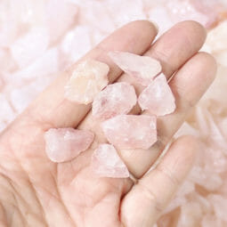 1kg Rose Quartz Rough (1cm-2cm) Parcel | Himalayan Salt Factory