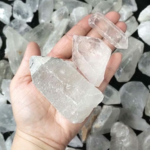 5kg Clear Quartz Crystal Terminated Point Rough Parcel | Himalayan Salt Factory
