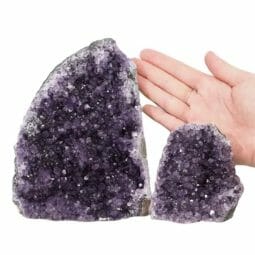 2.47kg Amethyst Crystal Geode Specimen Set 2 Pieces DN1459 5 Amethyst Crystal Geode Specimen Set DN1459 | Himalayan Salt Factory