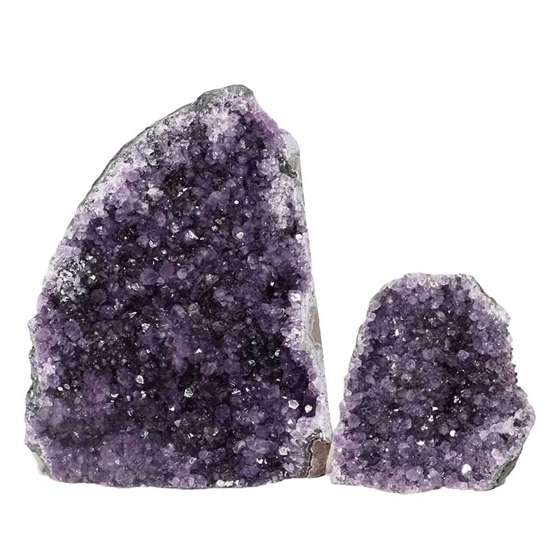 2.47kg Amethyst Crystal Geode Specimen Set 2 Pieces DN1459 3 Amethyst Crystal Geode Specimen Set DN1459 | Himalayan Salt Factory