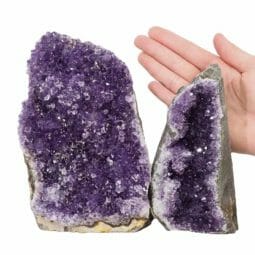 2.35kg Amethyst Crystal Geode Specimen Set 2 Pieces DN1461 5 Amethyst Crystal Geode Specimen Set DN1461 | Himalayan Salt Factory