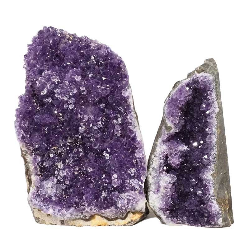 2.35kg Amethyst Crystal Geode Specimen Set 2 Pieces DN1461 3 Amethyst Crystal Geode Specimen Set DN1461 | Himalayan Salt Factory