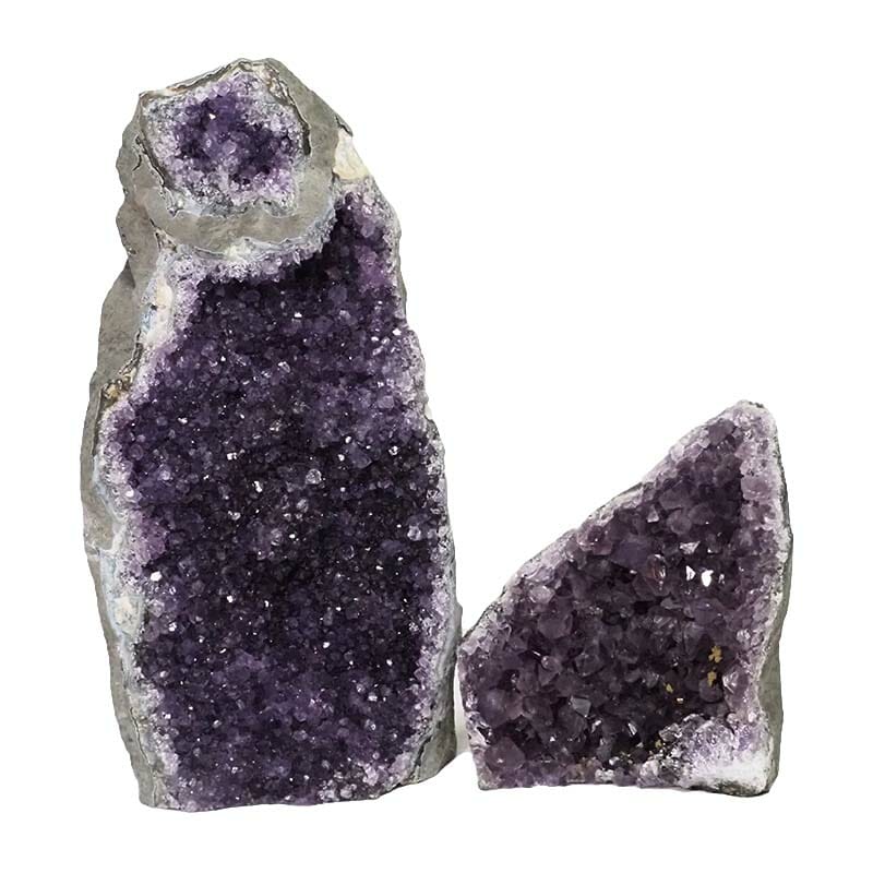 2.54kg Amethyst Crystal Geode Specimen Set 2 Pieces DN1465 3 Amethyst Crystal Geode Specimen Set DN1465 | Himalayan Salt Factory