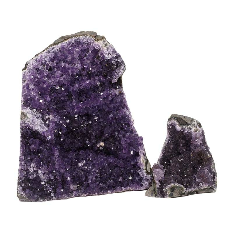 2.23kg Amethyst Crystal Geode Specimen Set 2 Pieces DN1487 3 Amethyst Crystal Geode Specimen Set DN1487 | Himalayan Salt Factory