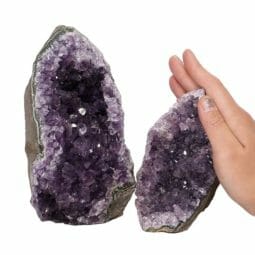 2.15kg Amethyst Crystal Geode Specimen Set 2 Pieces DN1488 5 Amethyst Crystal Geode Specimen Set DN1488 | Himalayan Salt Factory