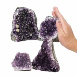 Amethyst Crystal Geode Specimen Set DN1491 | Himalayan Salt Factory