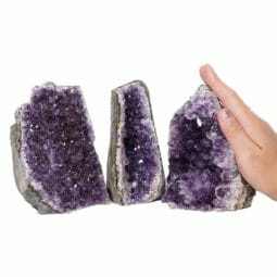 2.40kg Amethyst Crystal Geode Specimen Set 3 Pieces DN1494 5 Amethyst Crystal Geode Specimen Set DN1494 | Himalayan Salt Factory