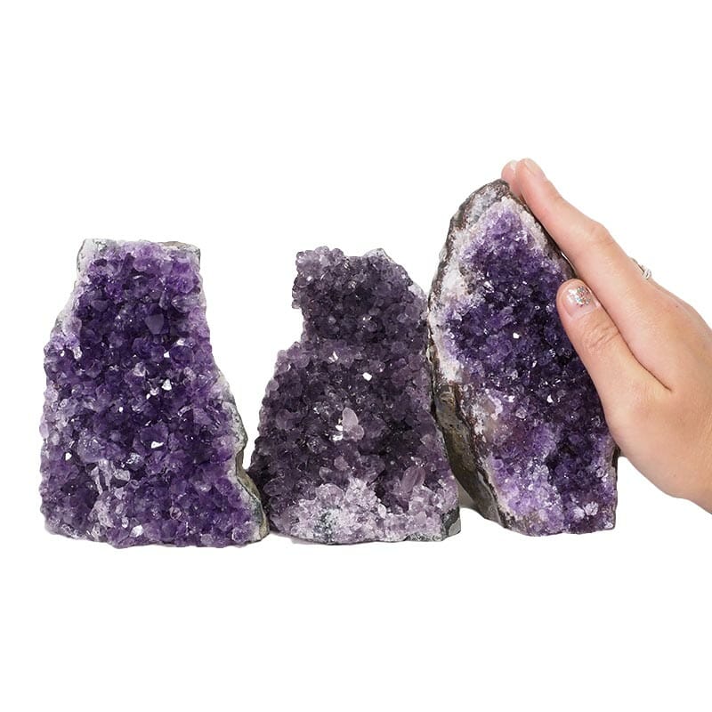 2.12kg Amethyst Crystal Geode Specimen Set 3 Pieces DN1496 4 Amethyst Crystal Geode Specimen Set DN1496 | Himalayan Salt Factory