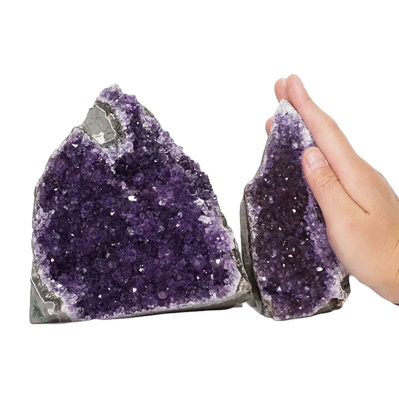 2.20kg Amethyst Crystal Geode Specimen Set 2 Pieces DN1498 4 Amethyst Crystal Geode Specimen Set DN1498 | Himalayan Salt Factory