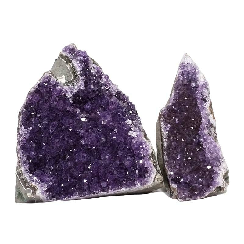 2.20kg Amethyst Crystal Geode Specimen Set 2 Pieces DN1498 3 Amethyst Crystal Geode Specimen Set DN1498 | Himalayan Salt Factory