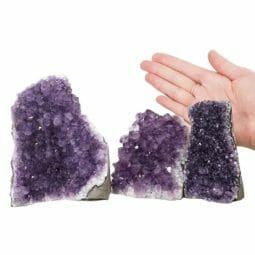 2.19kg Amethyst Crystal Geode Specimen Set 3 Pieces DN1504 5 Amethyst Crystal Geode Specimen Set DN1504 | Himalayan Salt Factory