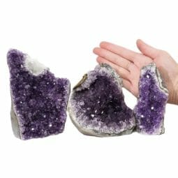 2.26kg Amethyst Crystal Geode Specimen Set 3 Pieces DN1508 5 Amethyst Crystal Geode Specimen Set DN1508 | Himalayan Salt Factory