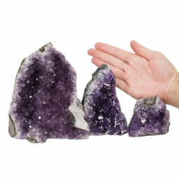 2.25kg Amethyst Crystal Geode Specimen Set 3 Pieces DN1514 5 Amethyst Crystal Geode Specimen Set DN1514 | Himalayan Salt Factory