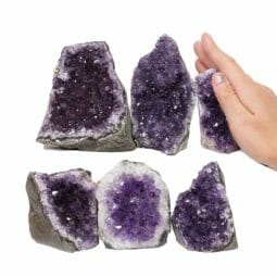 2.06kg Amethyst Mini Cluster Specimen Set 6 Pieces N1634 5 Amethyst Mini Cluster Specimen Set N1634 | Himalayan Salt Factory