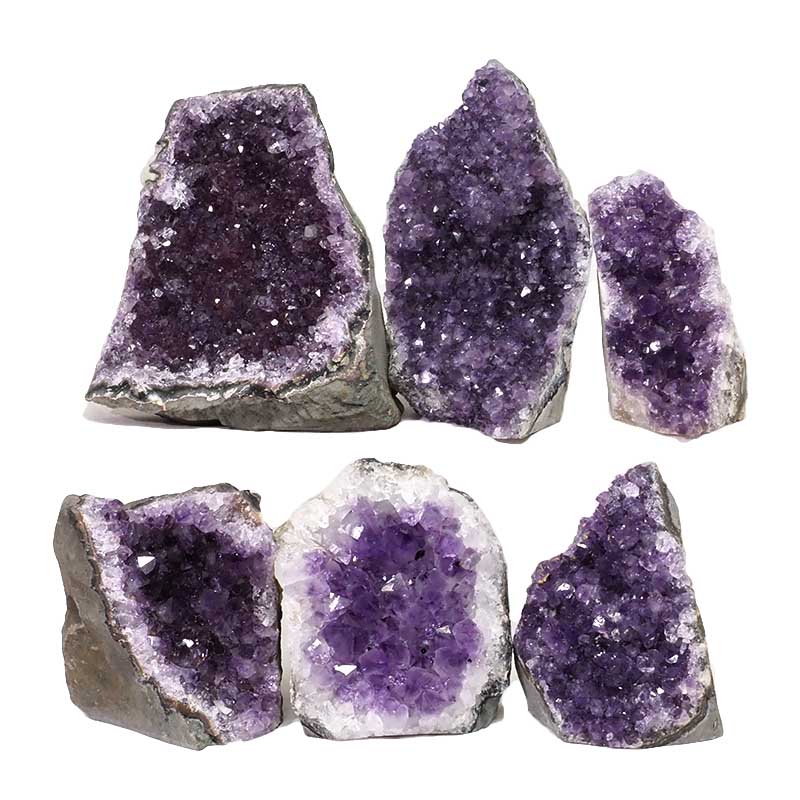 2.06kg Amethyst Mini Cluster Specimen Set 6 Pieces N1634 3 Amethyst Mini Cluster Specimen Set N1634 | Himalayan Salt Factory