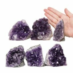 2.22kg Amethyst Mini Cluster Specimen Set 6 Pieces N1637 5 Amethyst Mini Cluster Specimen Set N1637 | Himalayan Salt Factory