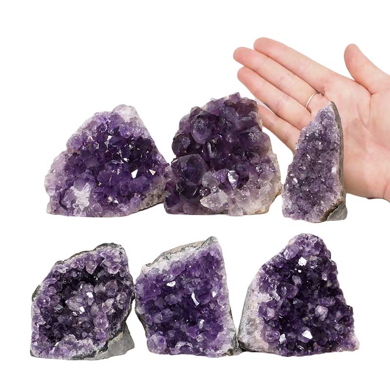2.22kg Amethyst Mini Cluster Specimen Set 6 Pieces N1637 4 Amethyst Mini Cluster Specimen Set N1637 | Himalayan Salt Factory