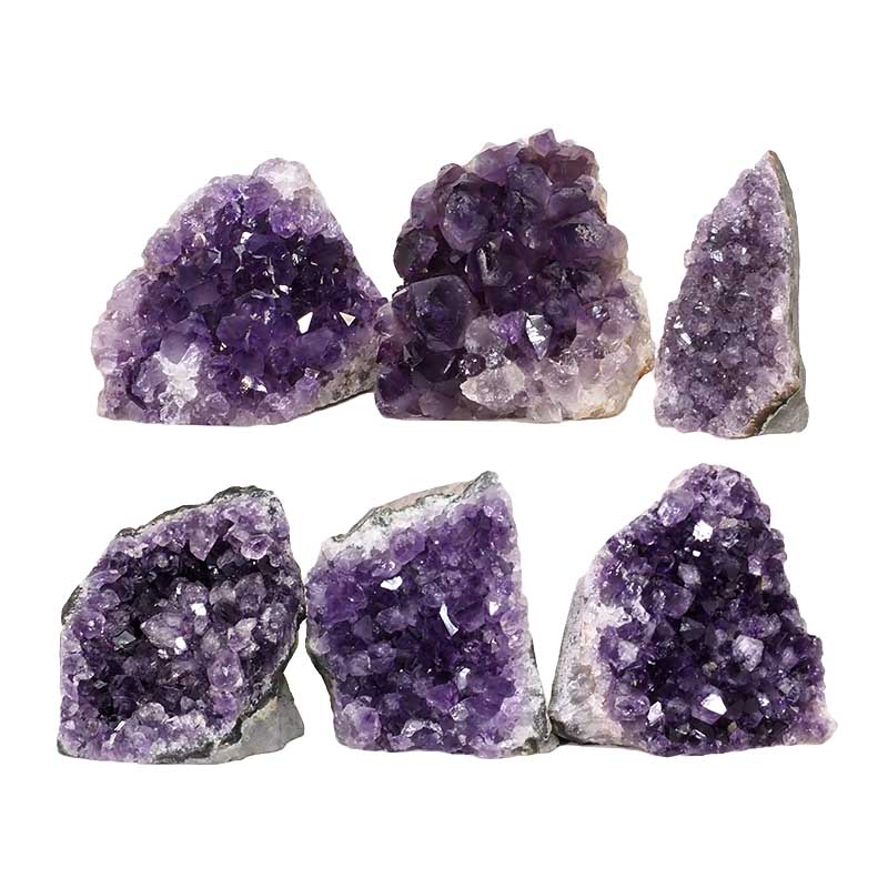 2.22kg Amethyst Mini Cluster Specimen Set 6 Pieces N1637 3 Amethyst Mini Cluster Specimen Set N1637 | Himalayan Salt Factory