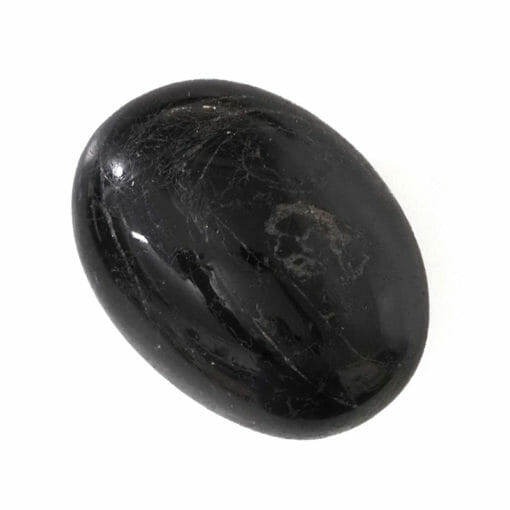 Black Tourmaline Polished Palm Stone - Small | Himalayan Salt Factory