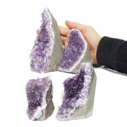2.15kg Amethyst Mini Cluster Specimen Set 4 Pieces J1808 5 2.15kg Amethyst Mini Cluster Specimen Set 4 Pieces J1808 | Himalayan Salt Factory