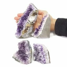 2.02kg Amethyst Mini Cluster Specimen Set 4 Pieces J1809 5 2.02kg Amethyst Mini Cluster Specimen Set 4 Pieces J1809 | Himalayan Salt Factory