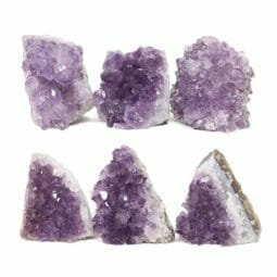 2.19kg Amethyst Mini Cluster Specimen Set 6 Pieces J1816 | Himalayan Salt Factory