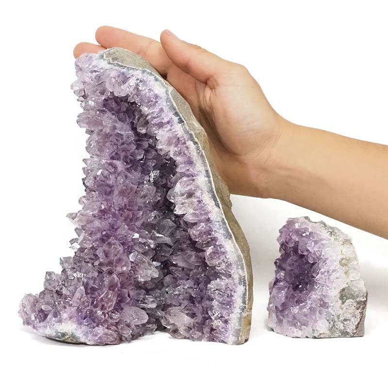 3.10kg Amethyst Mini Cluster Specimen Set 2 Pieces J1823 4 3.10kg Amethyst Mini Cluster Specimen Set 2 Pieces J1823 | Himalayan Salt Factory