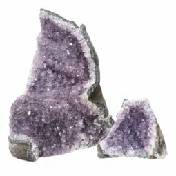 2.24kg Amethyst Mini Cluster Specimen Set 2 Pieces J1824 | Himalayan Salt Factory