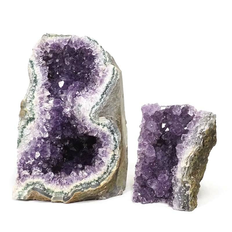 2.11kg Amethyst Mini Cluster Specimen Set 2 Pieces J1825 3 2.11kg Amethyst Mini Cluster Specimen Set 2 Pieces J1825 | Himalayan Salt Factory