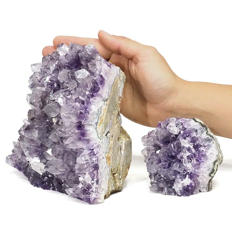 2.93kg Amethyst Mini Cluster Specimen Set 2 Pieces J1827 4 2.93kg Amethyst Mini Cluster Specimen Set 2 Pieces J1827 | Himalayan Salt Factory
