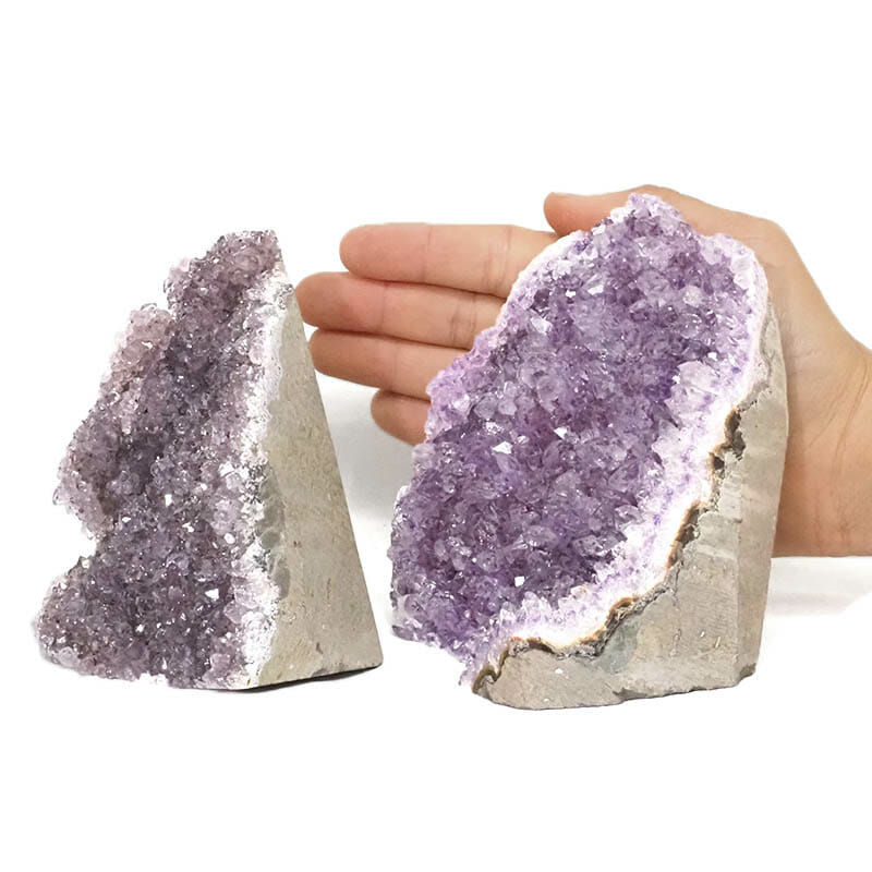 1.85kg Amethyst Mini Cluster Specimen Set 2 Pieces J1829 4 1.85kg Amethyst Mini Cluster Specimen Set 2 Pieces J1829 | Himalayan Salt Factory