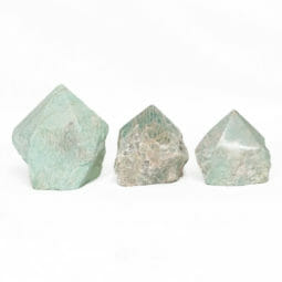 Natural Amazonite Rough Point Set 3 | Himalayan Salt Factory