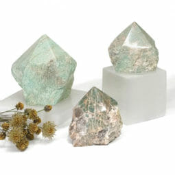 Natural Amazonite Rough Point Set 3 | Himalayan Salt Factory