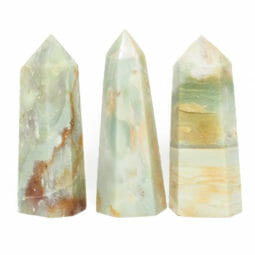 Natural Amazonite Terminated Point Set 3 DS1708 | Himalayan Salt Factory
