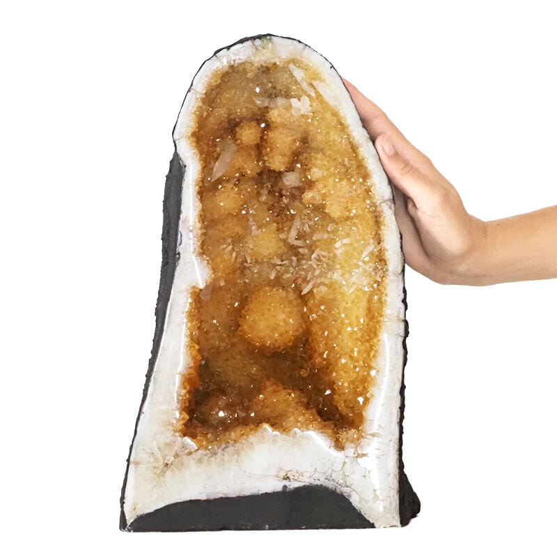 8.90kg Natural Citrine Geode - A Grade DS1813 4 Natural Citrine Geode – A Grade DS1813 | Himalayan Salt Factory