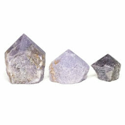 Natural Lepidolite Rough Point Set 3 | Himalayan Salt Factory