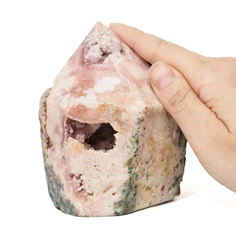0.82kg Natural Pink Amethyst Terminated Point DS1730 4 Natural Pink Amethyst Point DS1730 | Himalayan Salt Factory
