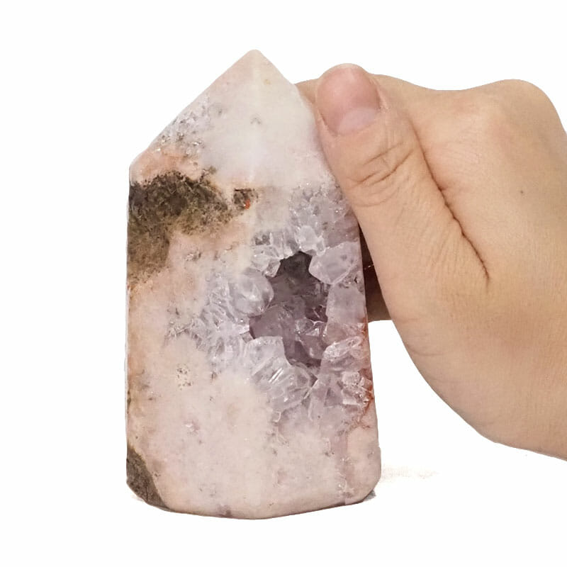 0.49kg Natural Pink Amethyst Terminated Point DS1738 4 Natural Pink Amethyst Point DS1738 | Himalayan Salt Factory