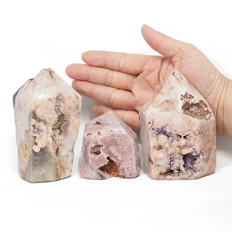 0.93kg Natural Pink Amethyst Terminated Point Set 3 DS1811 4 Natural Pink Amethyst Terminated Point Set 3 DS1811 | Himalayan Salt Factory