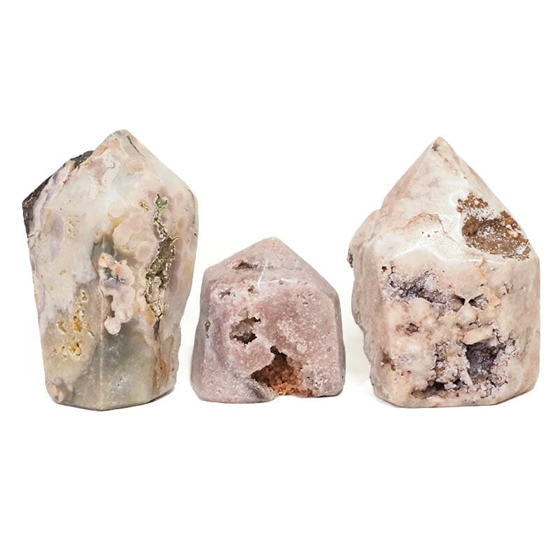0.93kg Natural Pink Amethyst Terminated Point Set 3 DS1811 3 Natural Pink Amethyst Terminated Point Set 3 DS1811 | Himalayan Salt Factory