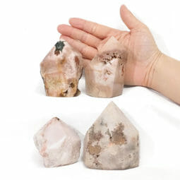 1.33kg Natural Pink Amethyst Terminated Point Set 4 DS1810 6 Natural Pink Amethyst Terminated Point Set 4 DS1810 | Himalayan Salt Factory